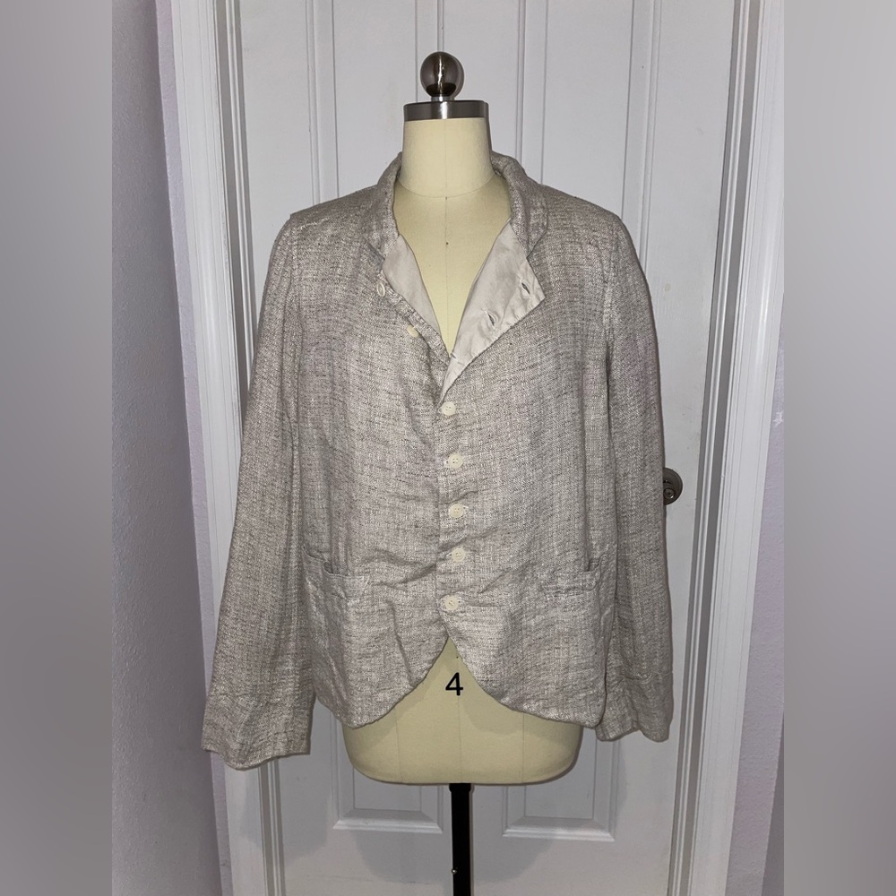 CP Shades Dree Natural Beige Linen Jacket
